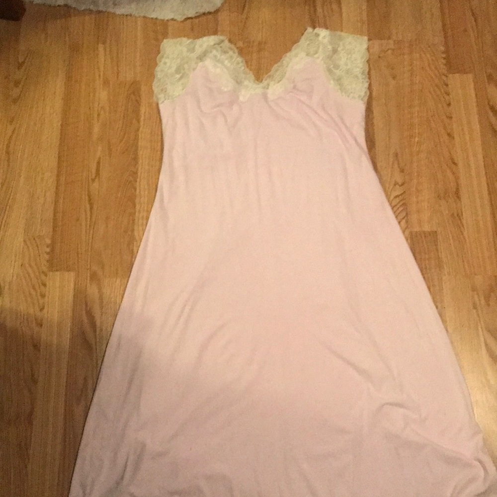 Pink lace night gown